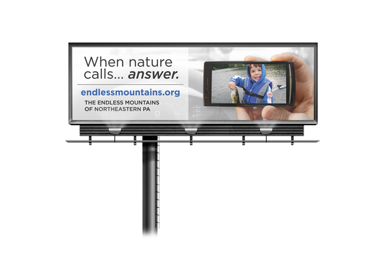 Endless Mountains Travel Campaign Billboard